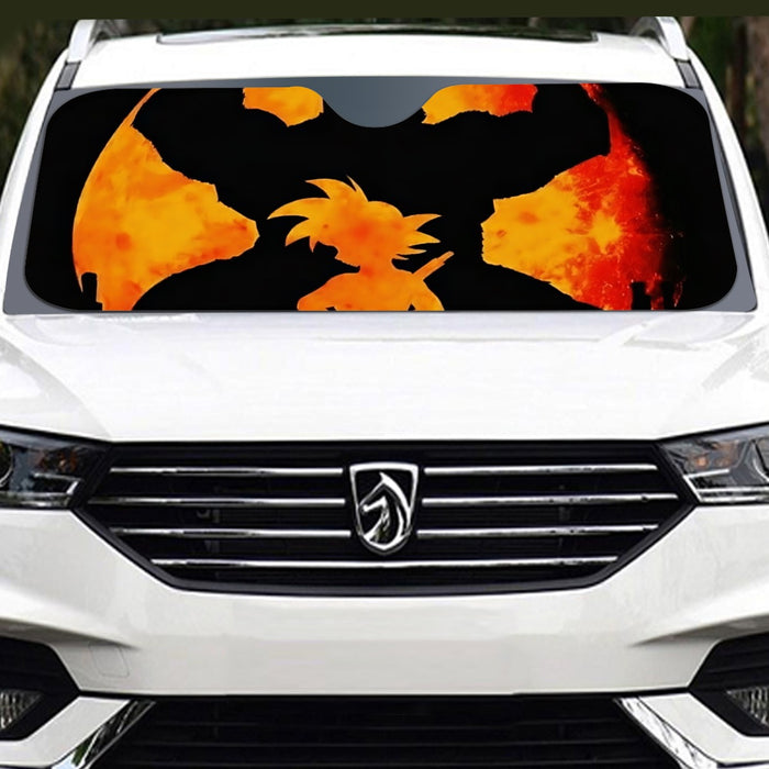 Dragon Ball Z Cool Shadow Kid Goku Great Ape Evolution Windshield Sunshade