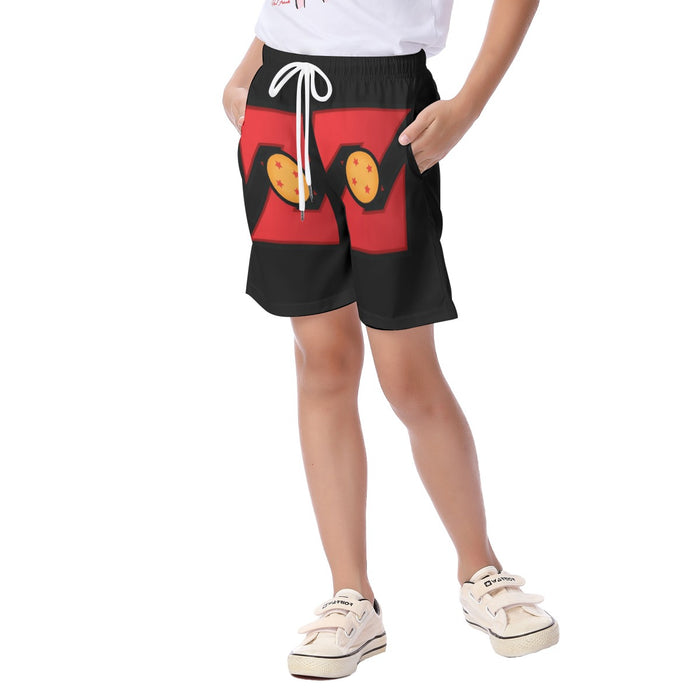 Dragon Ball Z Logo Four Star Dragon Ball Cool Design Kid's Beach Shorts