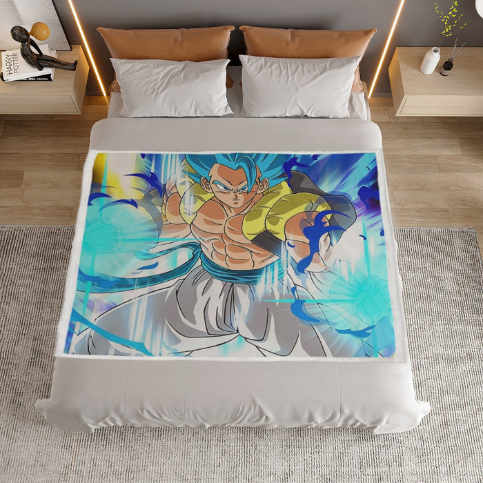 Super Saiyan Blue Gogeta Household Warm Blanket