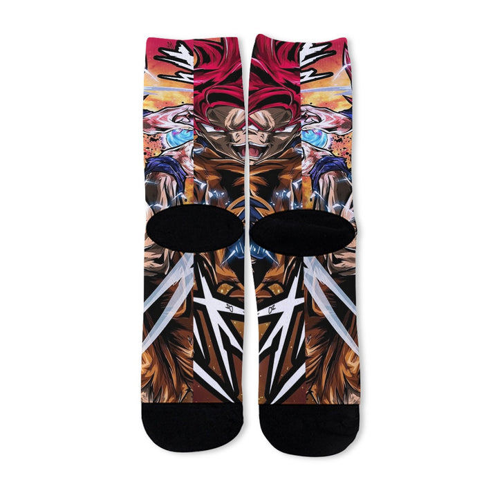 Goku Super Saiyan God Socks