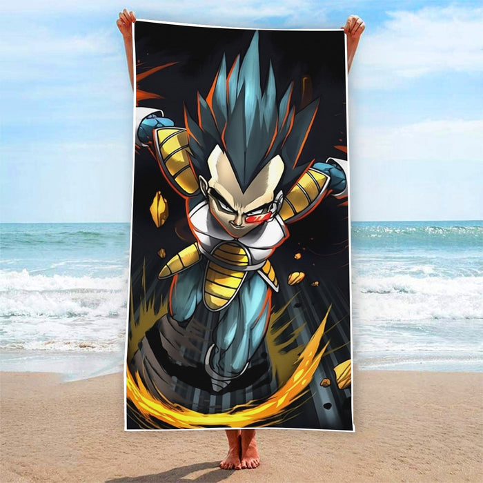 Dragon Ball Armored Vegeta Double Galick Cannon Dope Beach Towel