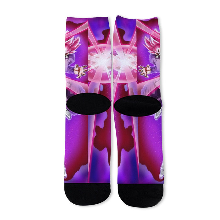 Goku Black Zamasu Super Saiyan Rose Powerful Aura Skills Dope Socks