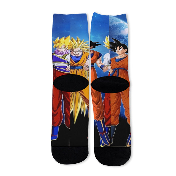 Dragon Ball Z Cool Goku Super Saiyan Transformation Socks