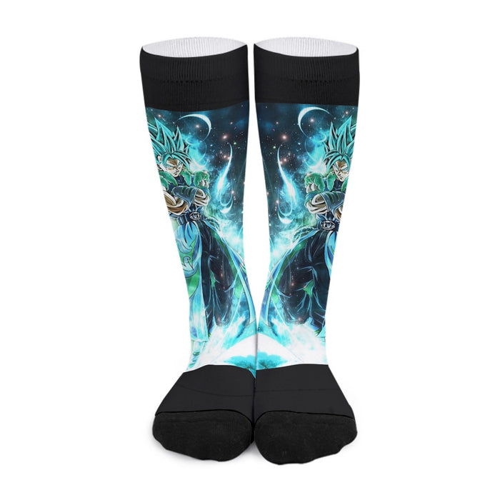 Dragon Ball Gogito 2 Blue Super Saiyan Kaioken Cool Socks