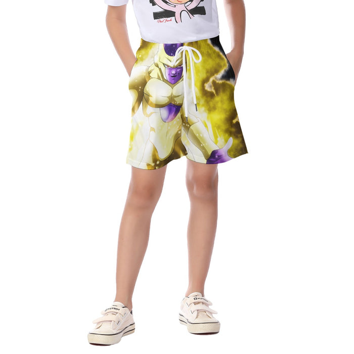 Dragon Ball Super Frieza True Golden Cool Streetwear Kid's Beach Shorts