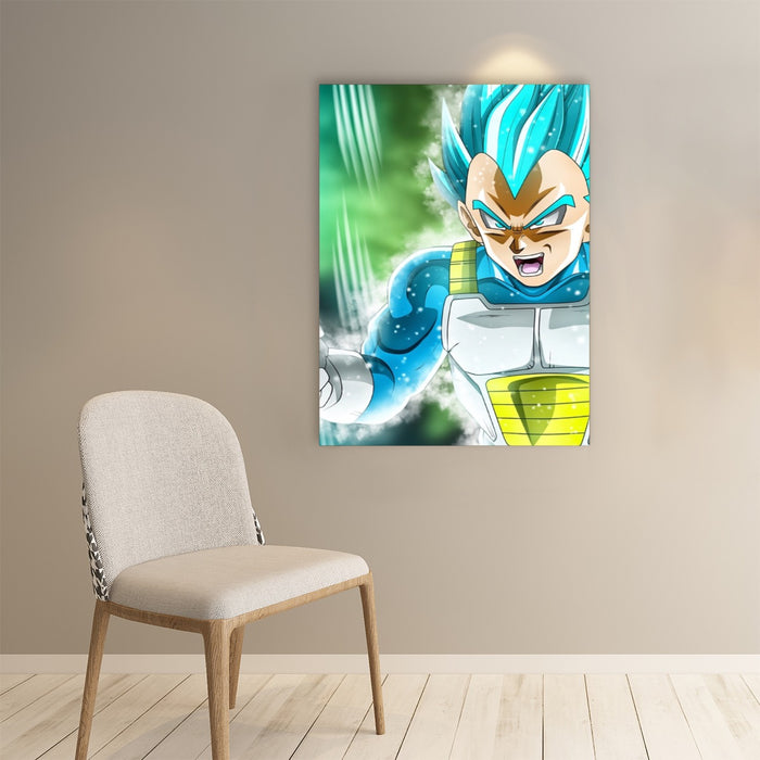 Dragon Ball Super Blue Vegeta Super Saiyan God Cool Paper poster