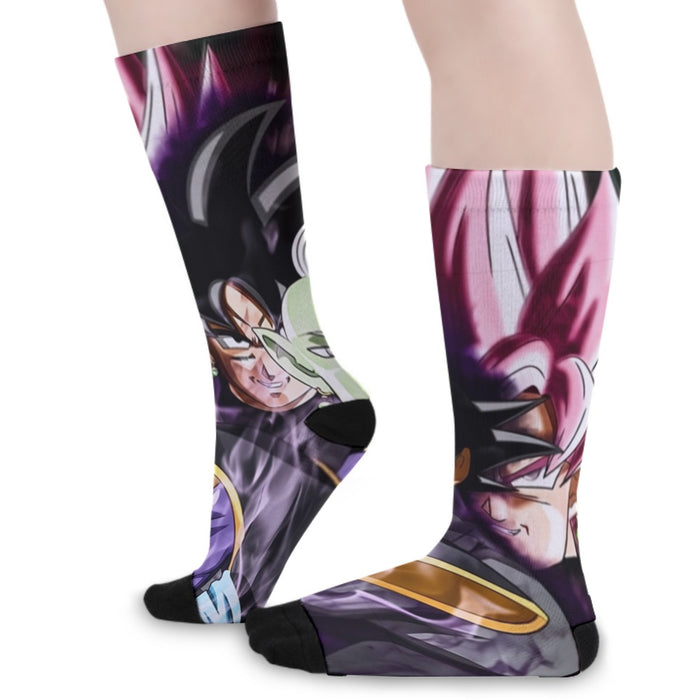 Dragon Ball Super Zamasu Goku Black Goku Rose Cool Socks