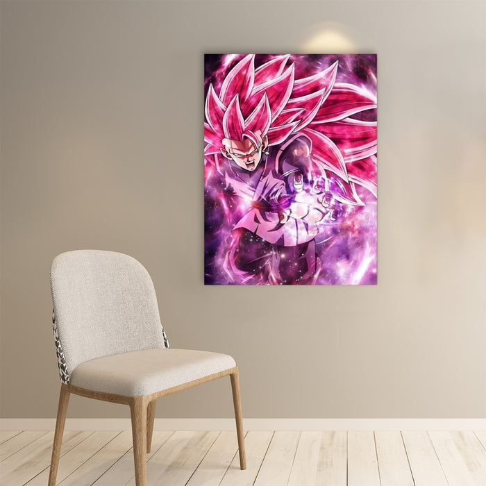 Dragon Ball Black Goku Rose 3 Ultra Instinct Epic 3D Paper poster