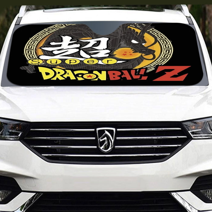 Dragon Ball Z Super Kanji Epic Dragon Spirit Shenron Windshield Sunshade