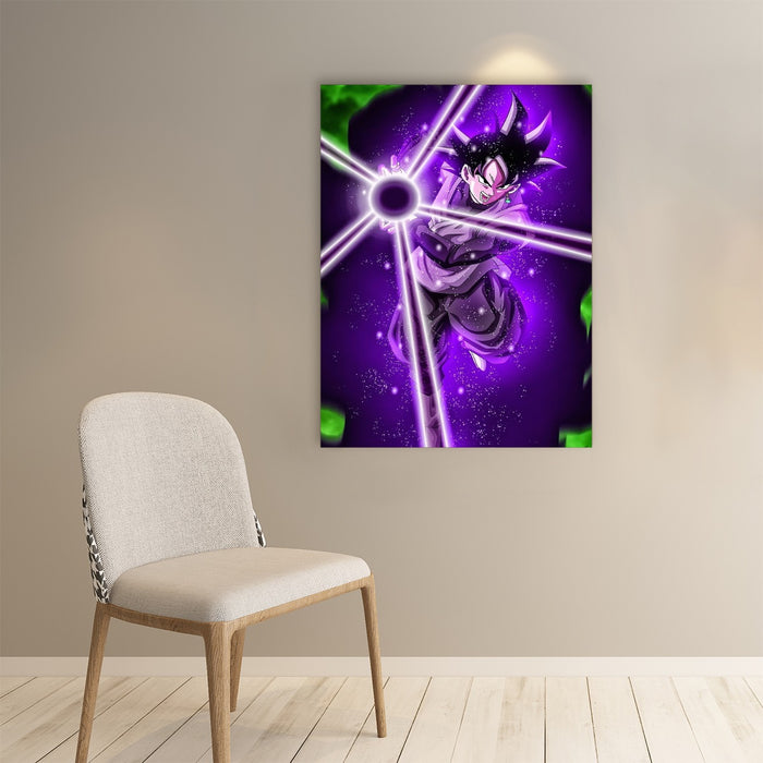 DBZ Goku Black Zamasu Power Ball Attack Cool Design Streetwear Paper poster