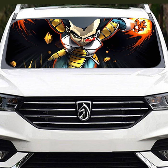 Dragon Ball Armored Vegeta Double Galick Cannon Dope Windshield Sunshade