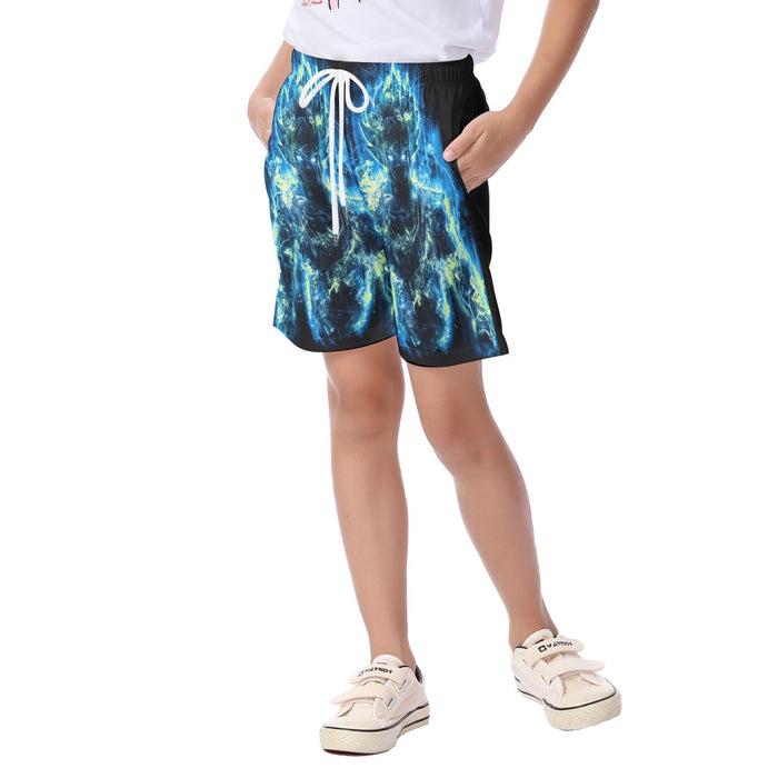 Dragon Ball Super Goku Super Saiyan Kaioken Dope Aura  Kid's Beach Shorts