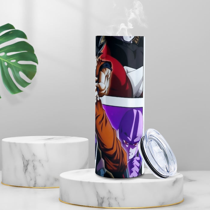 Goku Black Kamehameha Dragon Ball Z Tumbler with twinkle surface