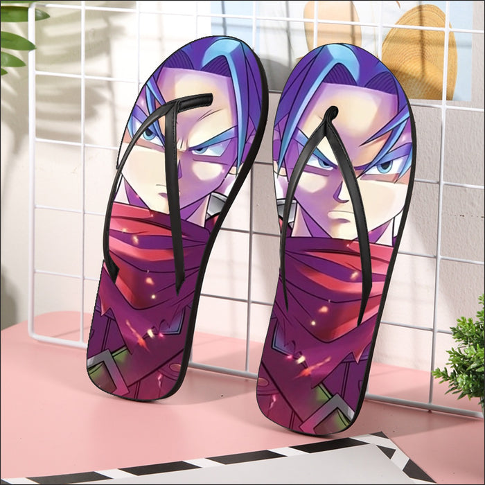 Future Trunks DBS Powerful Fighter Super Saiyan Cool Trendy Flip Flops