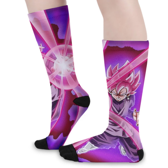 Goku Black Zamasu Super Saiyan Rose Powerful Aura Skills Dope Socks