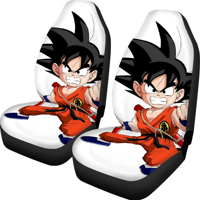 Kid Goku Fighting Dragon Ball Z Car Seat Cover