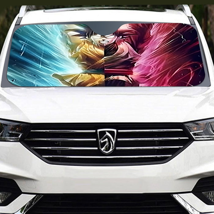 Dragon Ball Super Black Goku SSGSS Goku Spirit Bomb Windshield Sunshade