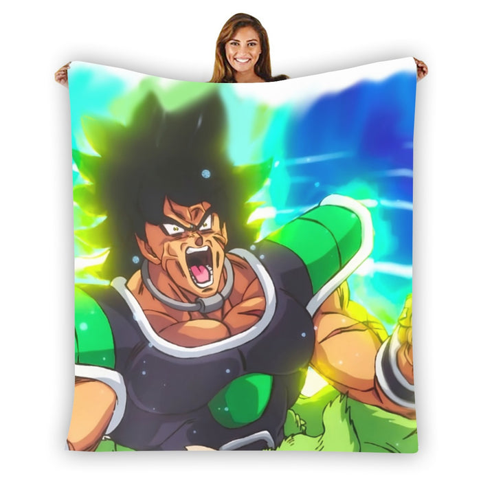 Dragon Ball Super Angry Broly Legendary Super Saiyan Blanket