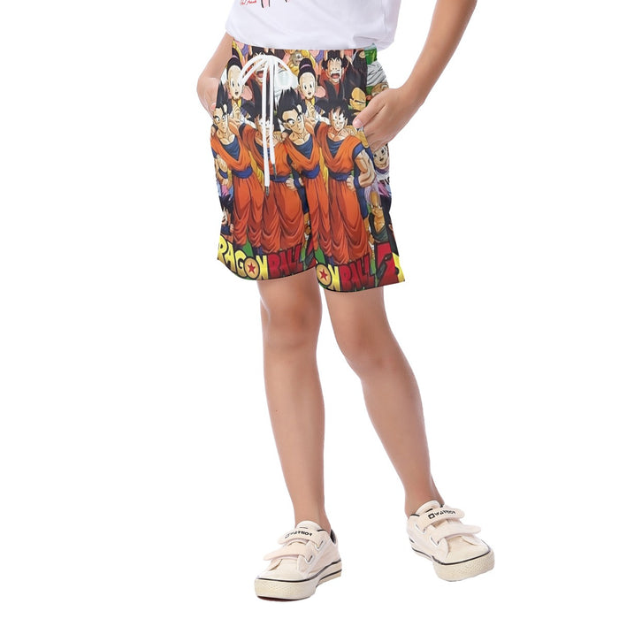 Dragon Ball Z Dragon Ball Characters Happiness Design Kid's Beach Shorts