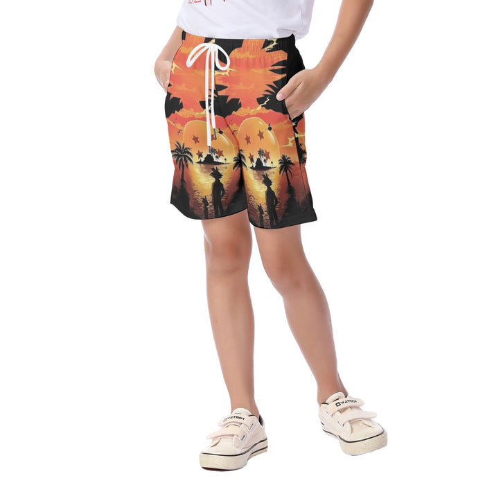 Four Star Dragon Ball Kid's Beach Shorts