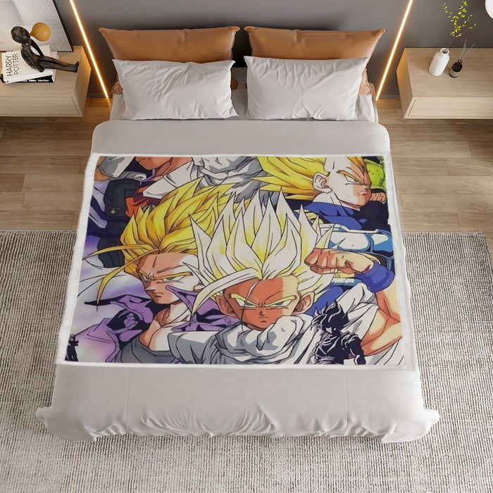 Dragon Ball Trunks Gohan Young Generation Super Saiyan Color Style Household Warm Blanket