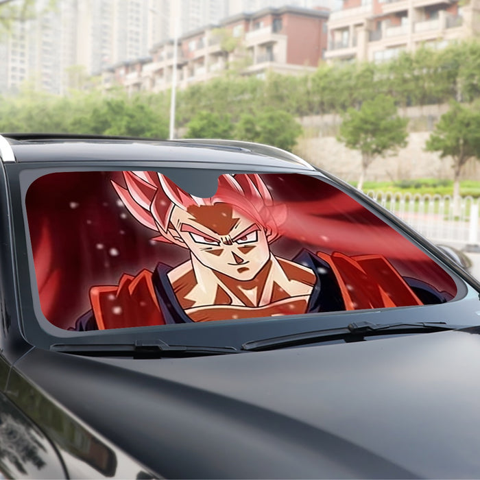 Dragon Ball Son Goku Super Saiyan Rose Portrait Cool Windshield Sunshade