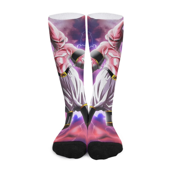 Majin Ultimate Mighty Kid Buu Tie Dye Lightning Amazing 3D Socks