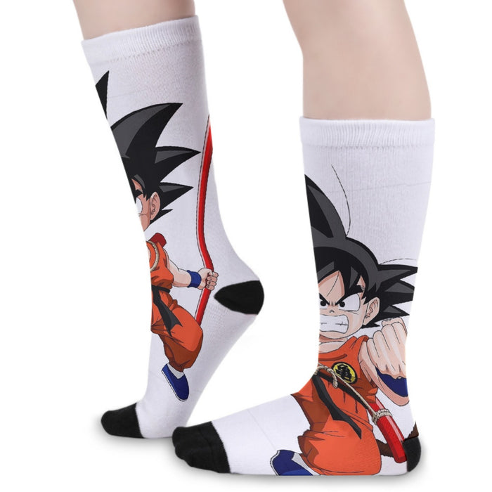 Kid Goku Fighting Dragon Ball Z Socks