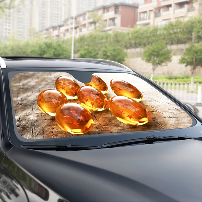 Dragon Ball Z Shenron Dope 7 Stars Crystal Balls Set Windshield Sunshade