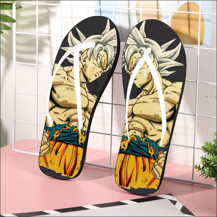 Dragon Ball Super Mastered Ultra Instinct Goku Flip Flops