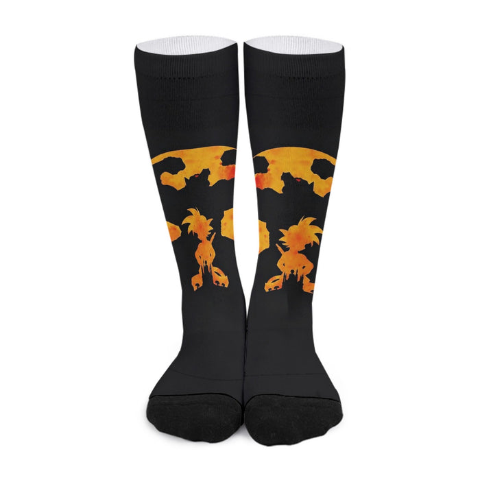 Dragon Ball Z Cool Shadow Kid Goku Great Ape Evolution Socks