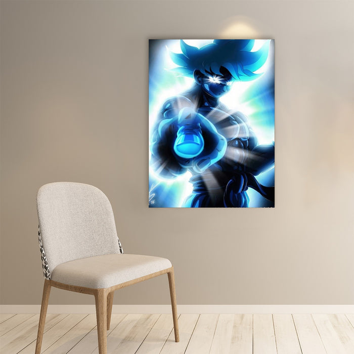 Dragon Ball Super Blue Son Goku Epic Ultra Instinct Paper poster