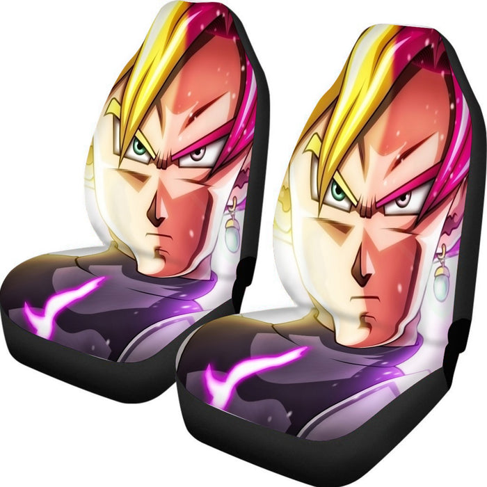 DBZ Goku God Half Rose and Golden Portrait Dope Design Car Seat Cover