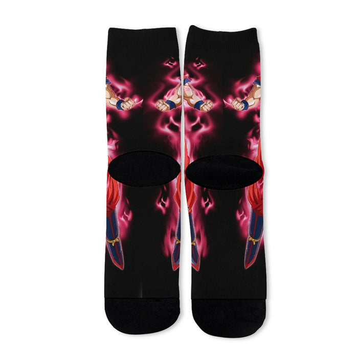 Dragon Ball Super Son Goku Red Kaioken Ultra Instinct Socks