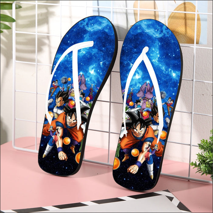 Dragon Ball Super Destruction Gods Goku Vegeta Flip Flops