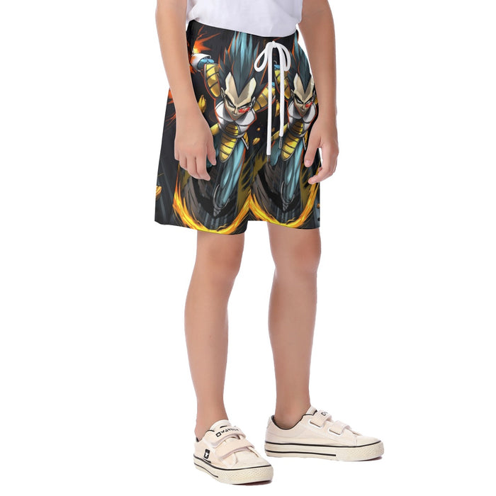 Dragon Ball Armored Vegeta Double Galick Cannon Dope  Kid's Beach Shorts