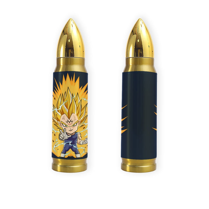 DBZ Majin Vegeta Super Saiyan Prince Power Aura Chibi Sketch Tumbler