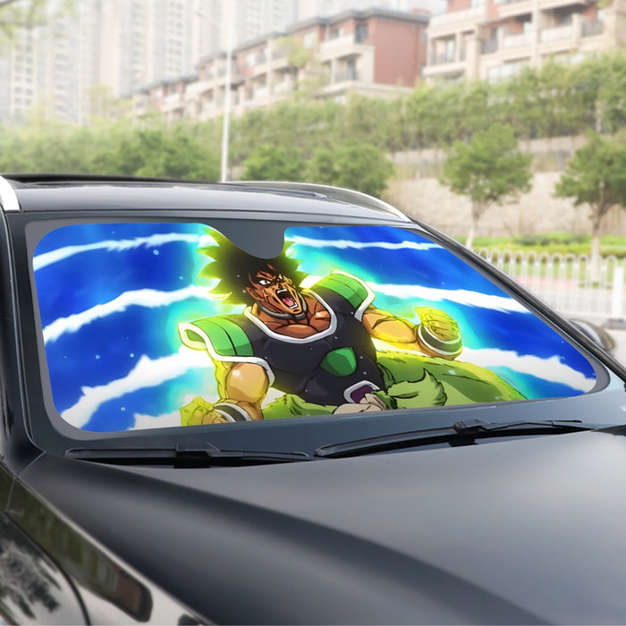 Dragon Ball Z Broly Wearing His Control Mechanism Windshield Sunshade