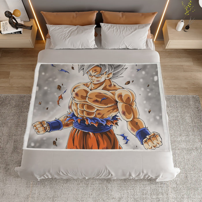 Goku Mastered Ultra Instinct Household Warm Blanket