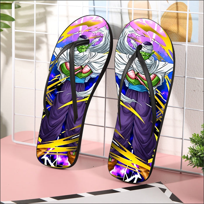 Dragon Ball Angry Piccolo Waiting Fight Aura Yellow Fashion Flip Flops