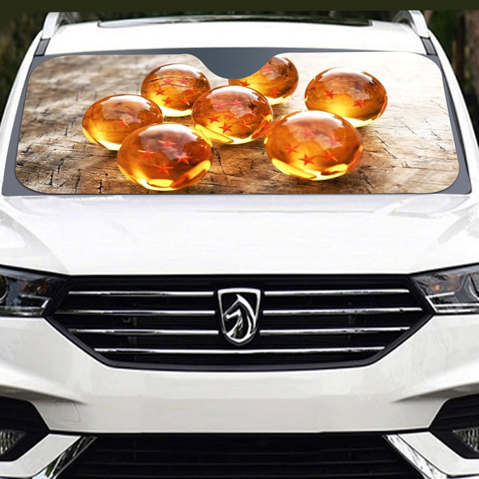 Dragon Ball Z Shenron Dope 7 Stars Crystal Balls Set Windshield Sunshade