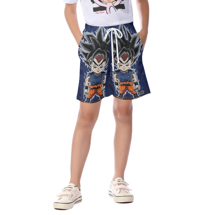 Son Goku Ultra Instinct Kid's Beach Shorts