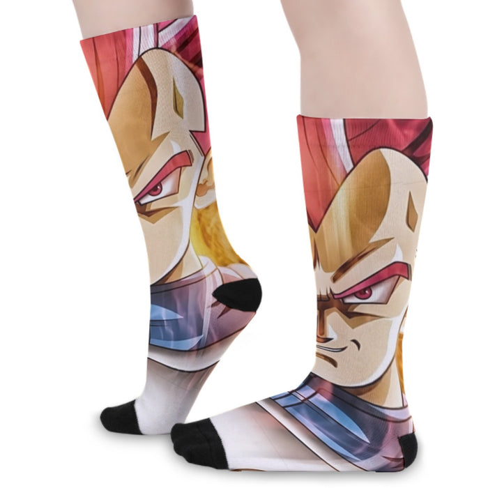 Dragon Ball Super Saiyan God Red Vegeta Cool Casual Socks