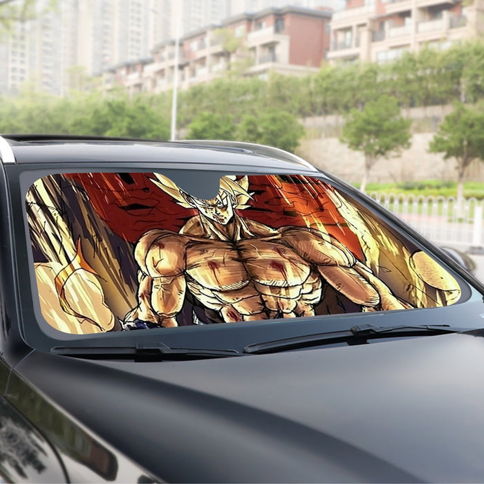 Powerful Goku Super Saiyan 2 Transformation SSJ2 Windshield Sunshade