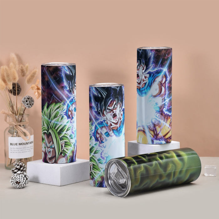 Dragon B Z Son Goku Powerful Kamehameha Released Tumbler with twinkle surface