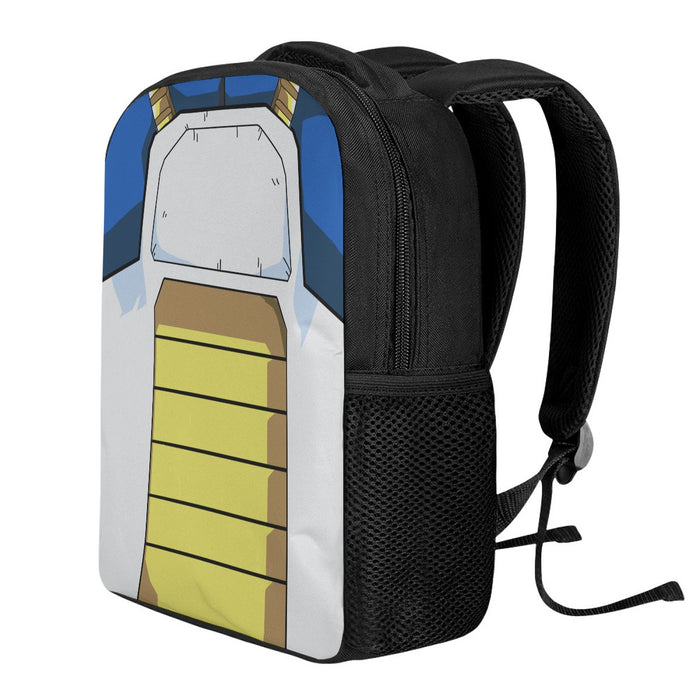 Dragon Ball Z Vegeta Cool Blue Battle Armor Cosplay Backpack