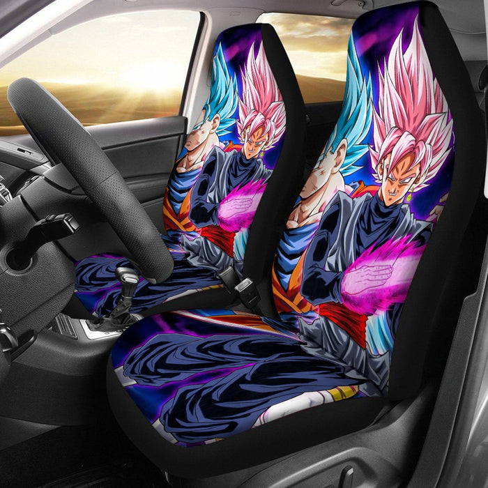 Dragon Ball Goku 2 Goku Rose Vegeta 2 Ultra Instinct Car Seat Cover