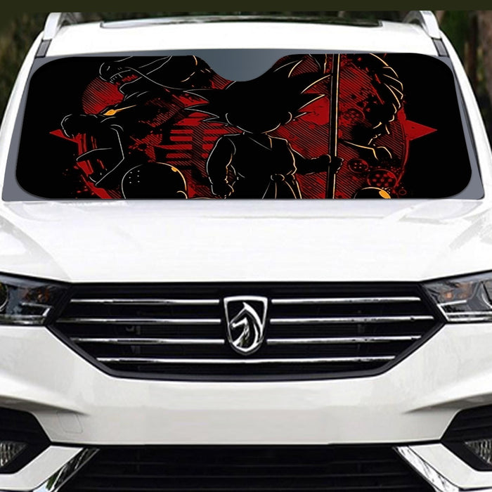 Little Saiyan Son Goku Dragon Ball Z Master Roshi Windshield Sunshade