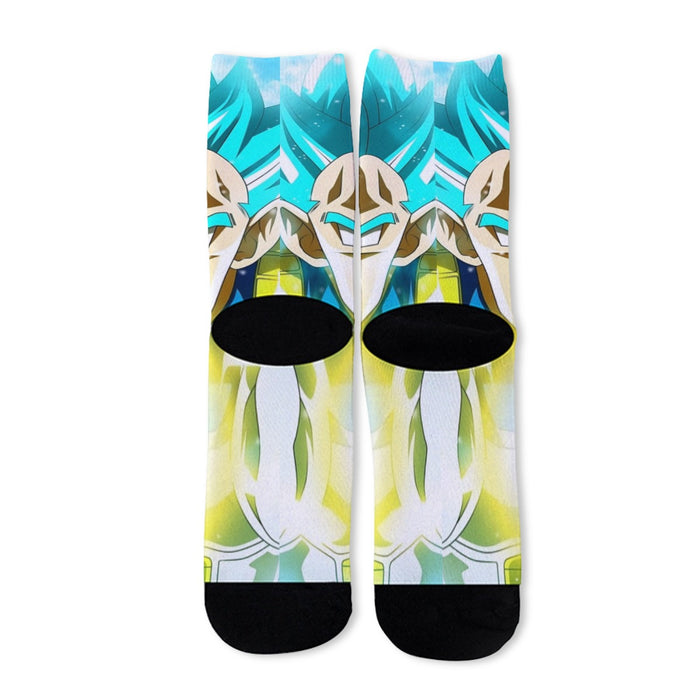 Dragon Ball Blue Vegeta Super Saiyan God Kamehameha Socks