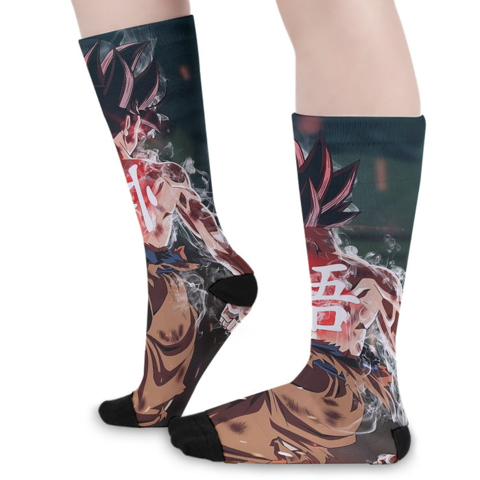 Dragon Ball Goku Ultra Instinct Epic Symbol Casual Socks